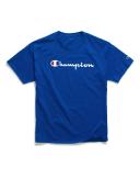Champion Men's Tee Shirt Blue Classic Tee L