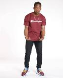 Champion Men's Tee Shirt Maroon Classic Logo Tee XXL