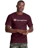 Champion Men's Tee Shirt Maroon Classic Logo Tee XXL