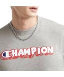 Champion Men's Tee Shirt Oxford Gray Bubble Logo Tee M
