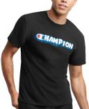 Champion Men's Tee Shirt Oxford Gray Bubble Logo Tee M
