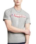 Champion Men's Tee Shirt Oxford Gray Bubble Logo Tee XL