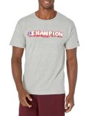 Champion Men's Tee Shirt Oxford Gray Bubble Logo Tee XL