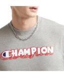 Champion Men's Tee Shirt Oxford Gray Bubble Logo Tee XL
