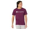 Champion Men's Tee Shirt Plum Port 'Champion' Crewneck Tee M