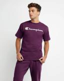 Champion Men's Tee Shirt Plum Port 'Champion' Crewneck Tee M