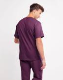 Champion Men's Tee Shirt Plum Port 'Champion' Crewneck Tee M