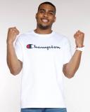 Champion Men's Tee Shirt White Logo Classic Tee L