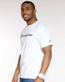 Champion Men's Tee Shirt White Logo Classic Tee L