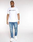 Champion Men's Tee Shirt White Logo Classic Tee L