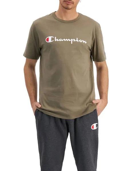 Champion | Men Script Short Sleeve Tee (CANOE) XL