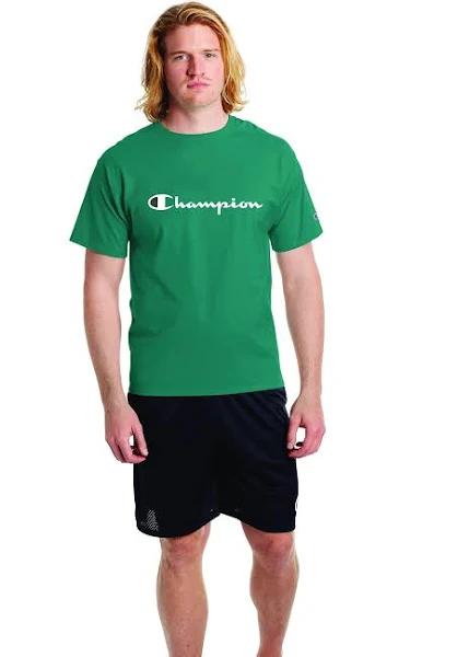 Champion Mens Classic Jersey Graphic T-Shirt Short Sleeve