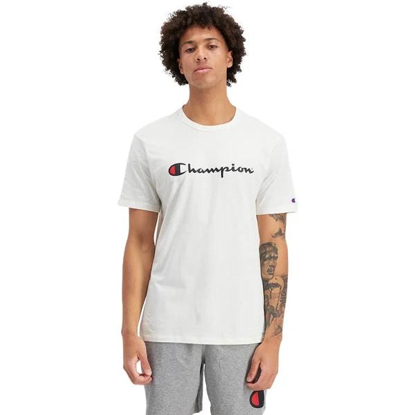 Champion Mens Script Short Sleeve Tee