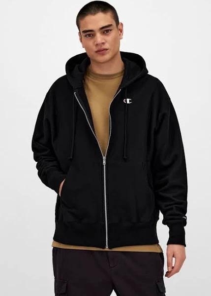 Champion Reverse Weave Full Zip Hoodie Black XL