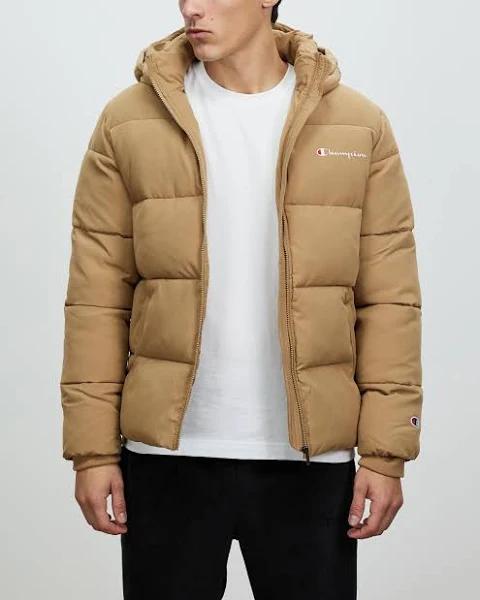 Champion Rochester Athletic Puffer Jacket - Coco Spice