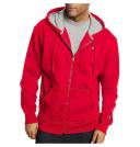 Champion s0891 407d55 Men's Powerblend Fleece Full Zip Jacket - Team Red Scarlet, S