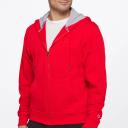Champion s0891 407d55 Men's Powerblend Fleece Full Zip Jacket - Team Red Scarlet, S