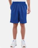 Champion s162 Long Mesh Short with Pockets - Athletic Grey, 2XL