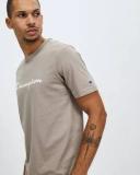 Champion Script Short Sleeve Tee in Beige S