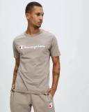Champion Script Short Sleeve Tee in Beige S