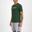 Champion Script Short Sleeve Tee in Green S
