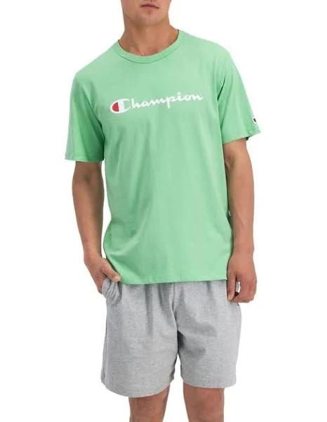 Champion Script Short Sleeve Tee in Mint XL