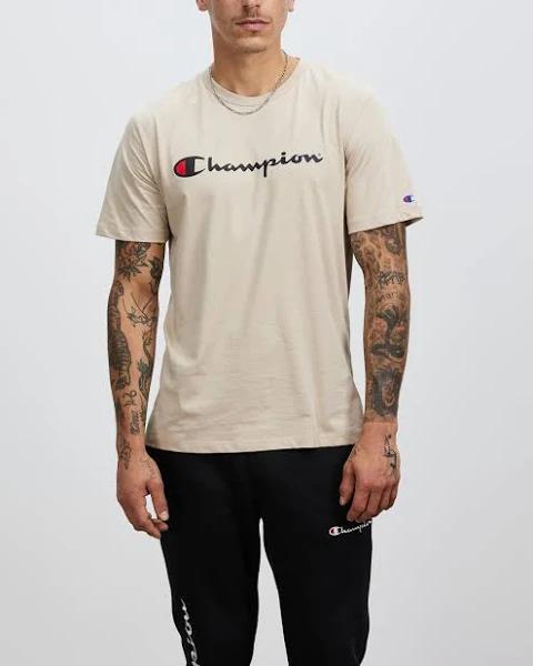 Champion Script Tee, Sandstorm / L