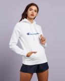 Champion Script Womens Hoodie - White