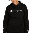 Champion Women's Sweatshirt and Hoodie White Powerblend Relaxed Hoodie L