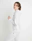 Champion Women's Sweatshirt and Hoodie White Powerblend Relaxed Hoodie L