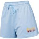 Champion Womens Ombre Script Jersey Shorts Orange L