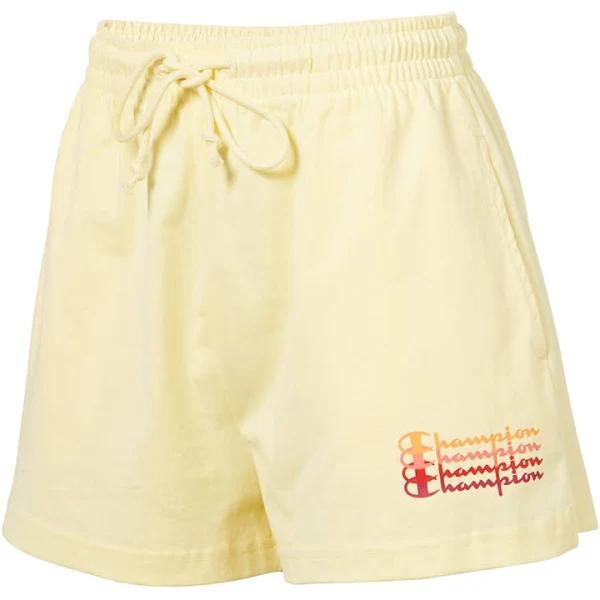 Champion Womens Ombre Script Jersey Shorts Yellow XL Price History Comparison BuyWisely