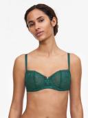 Chantelle Womens 016 Emerald Green Day to Night Half-Cup stretch-lace Bra 34B