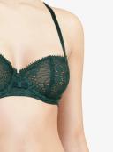 Chantelle Womens 016 Emerald Green Day to Night Half-Cup stretch-lace Bra 34B