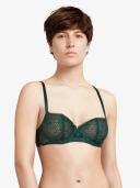Chantelle Womens 016 Emerald Green Day to Night Half-Cup stretch-lace Bra 34B