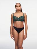 Chantelle Womens 016 Emerald Green Day to Night Half-Cup stretch-lace Bra 34B
