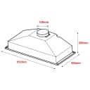 Chef 50cm Integrated Black Rangehood | Hart and Co. Appliances