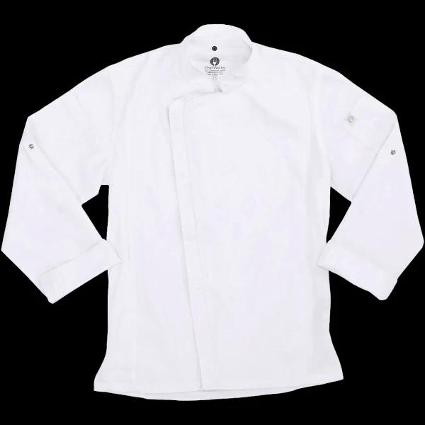 Chef Works Unisex Hartford Chef Coat - White - Size L