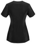 Cherokee 2624a Round Neck Top, 95% Poly 5% Spandex , Infinity - Red, L
