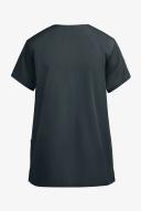 Cherokee 4770 Snap Front V-Neck Top - Pewter, L