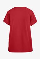 Cherokee 4770 Snap Front V-Neck Top - Red, XL