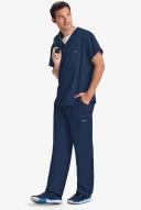 Cherokee 4789 Men's V-Neck Top - Navy, S