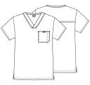 Cherokee 4789 Men's V-Neck Top - Navy, S