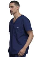 Cherokee 4789 Men's V-Neck Top - Navy, S