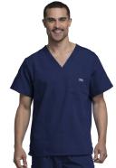 Cherokee 4789 Men's V-Neck Top - Navy, S