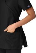 Cherokee 4801 Mock Wrap Tunic - Black, 4XL