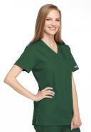 Cherokee 4801 Mock Wrap Tunic - Hunter, S