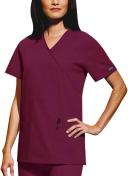 Cherokee 4801 Mock Wrap Tunic - Teal Blue, 2XL