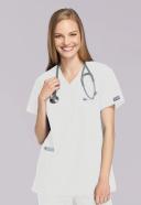 Cherokee 4801 Mock Wrap Tunic - Wine, 4XL