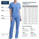 Cherokee 4801 Mock Wrap Tunic - Wine, 4XL